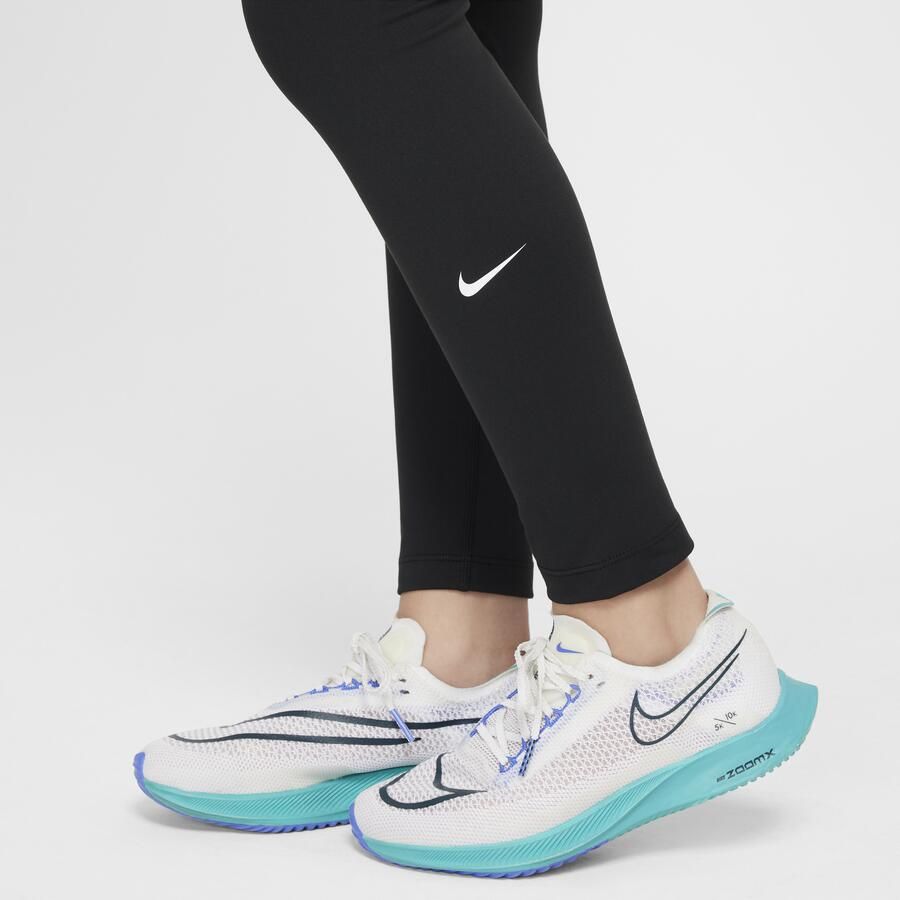 Nike One Dri-FIT legging met hoge taille voor meisjes Zwart