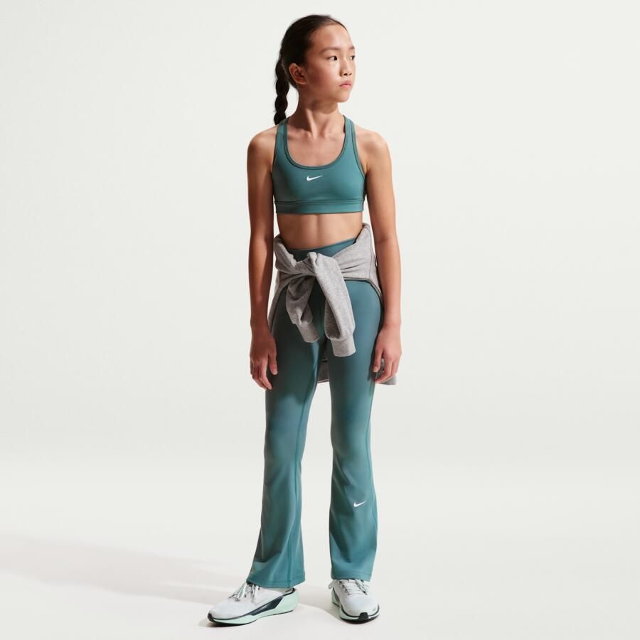 Nike One Dri-FIT legging met wijde pijpen voor meisjes Grijs - Foto 4