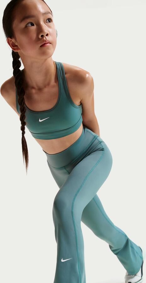 Nike One Dri-FIT legging met wijde pijpen voor meisjes Grijs - Foto 3
