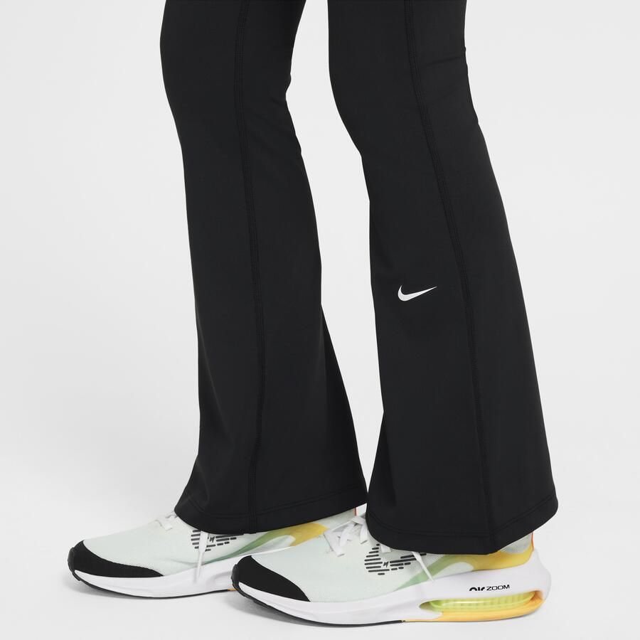 Nike One Dri-FIT legging met wijde pijpen voor meisjes Zwart - Foto 2
