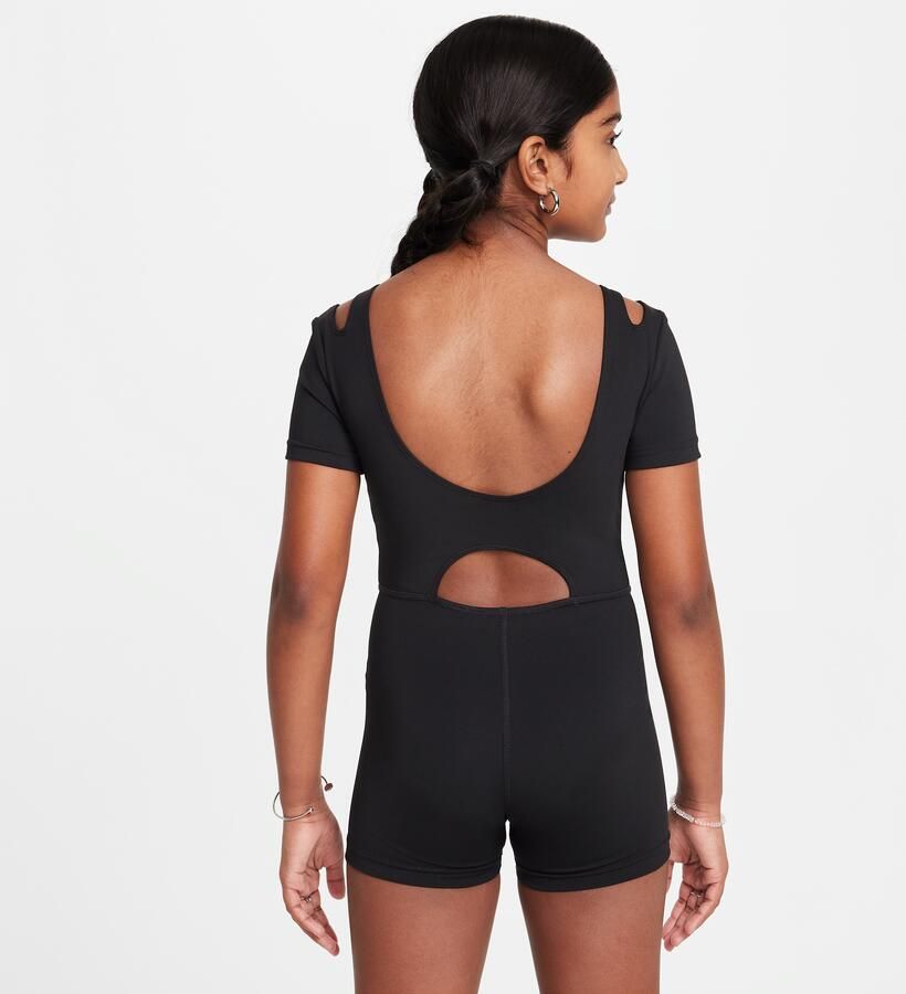 Nike One Dri-FIT unitard voor meisjes Zwart - Foto 4