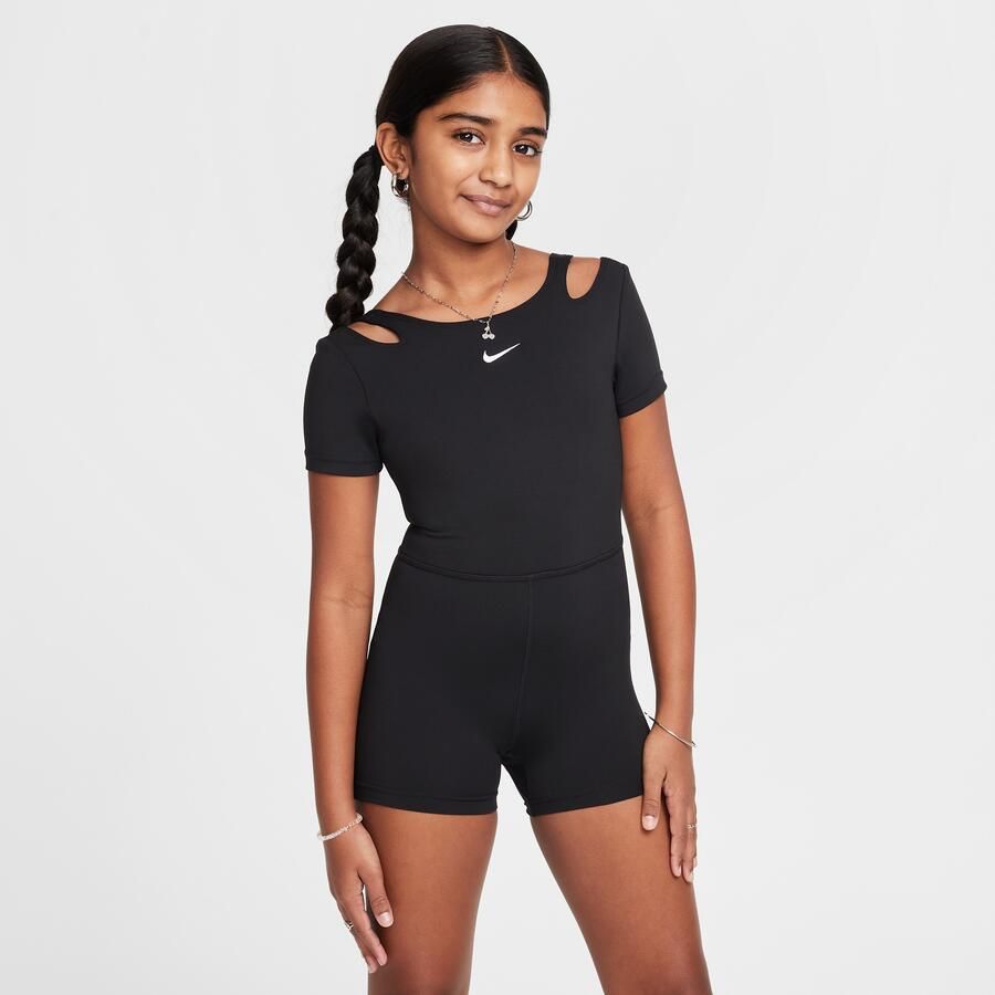 Nike One Dri-FIT unitard voor meisjes Zwart - Foto 3