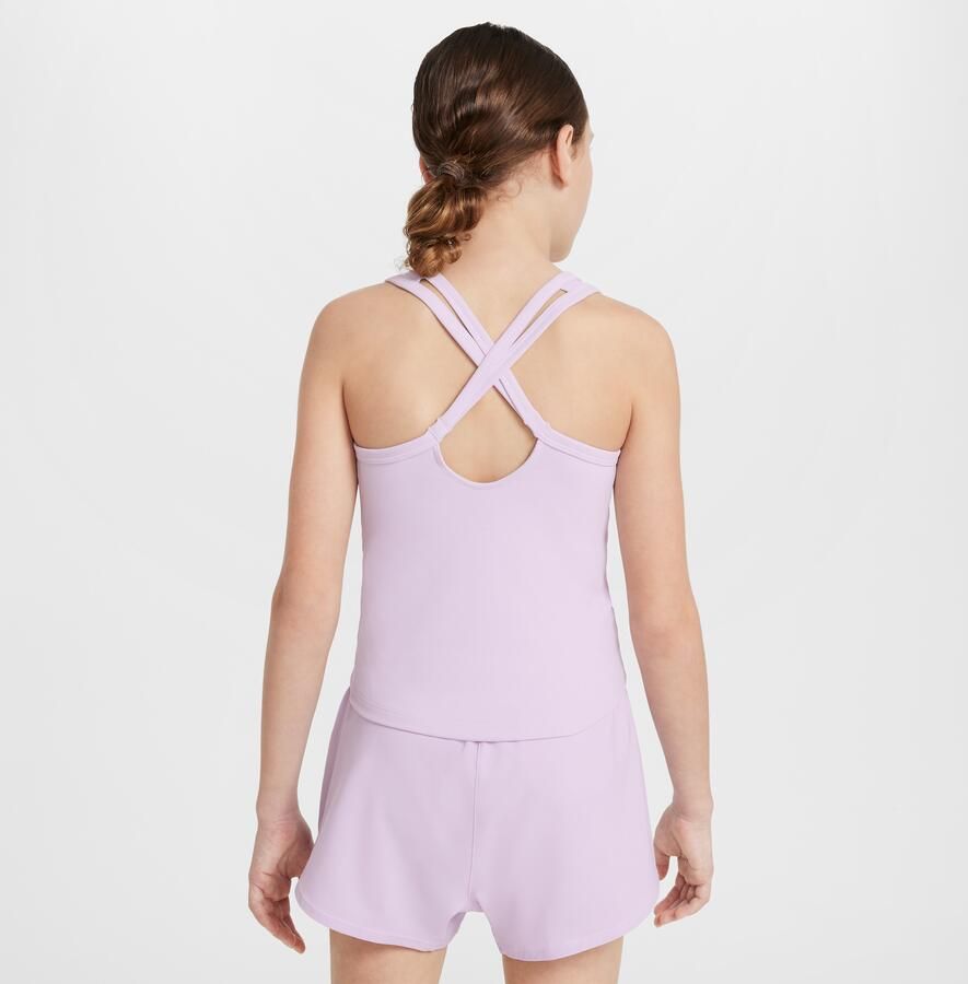 Nike One Fitted Dri-FIT tanktop voor Paars - Foto 3