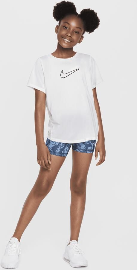 Nike One Fitted Dri-FIT top met korte mouwen voor Wit - Foto 3