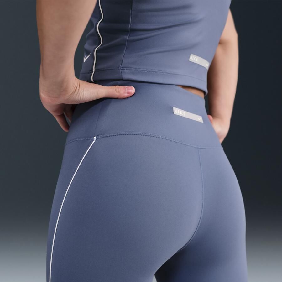 Nike One lange legging met hoge taille voor dames Blauw - Foto 2