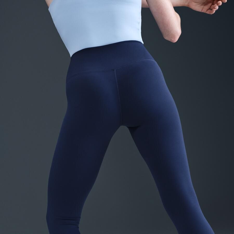 Nike One lange legging met hoge taille voor dames Blauw - Foto 2