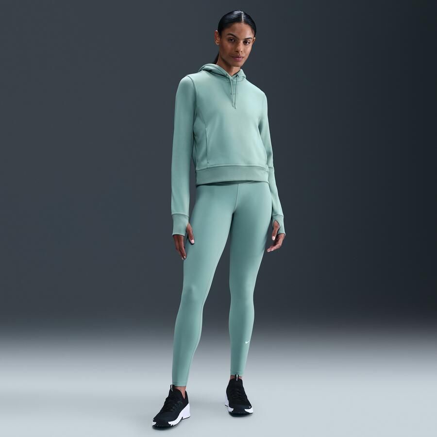 Nike One lange legging met hoge taille voor dames Groen - Foto 4