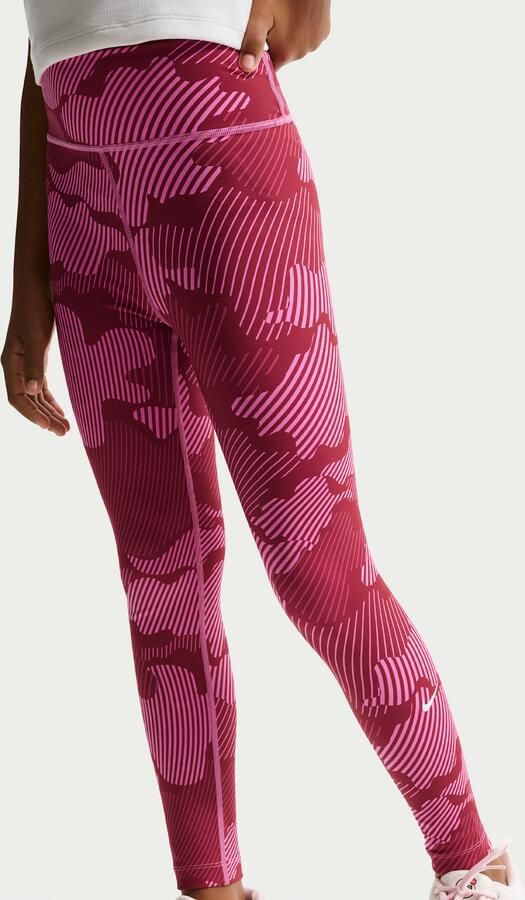 Nike One legging met Dri-FIT voor meisjes Roze - Foto 3