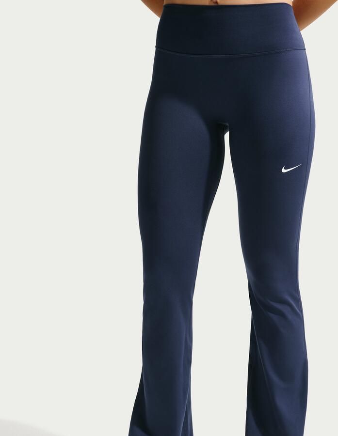 Nike One legging met hoge taille en wijde pijpen voor dames Blauw - Foto 2