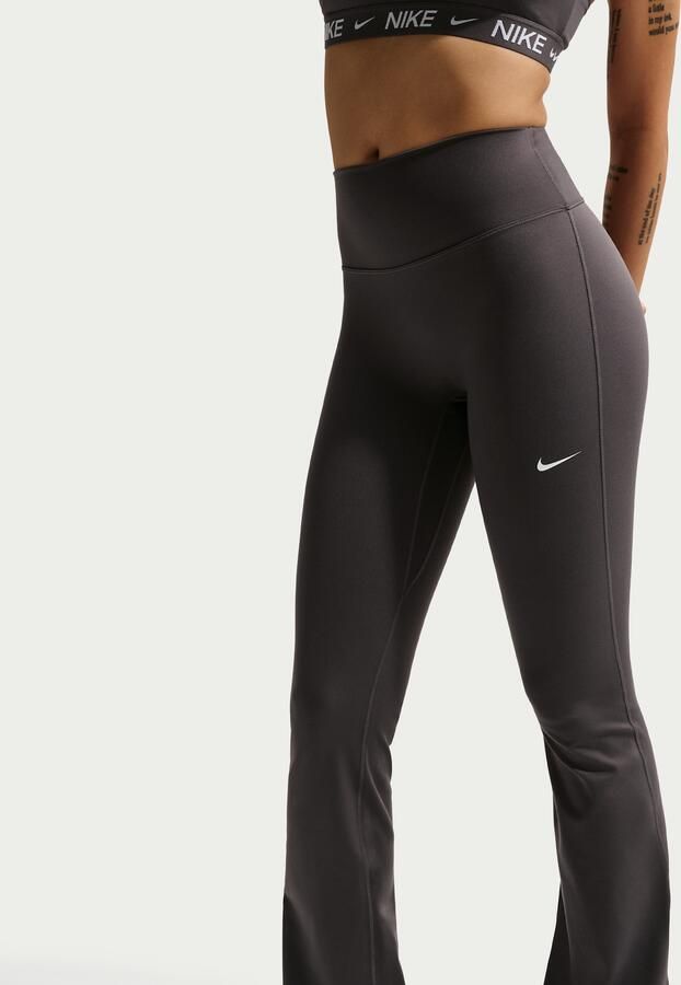 Nike One legging met hoge taille en wijde pijpen voor dames Grijs - Foto 2
