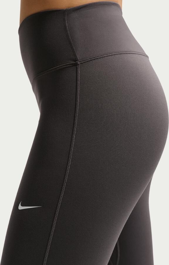 Nike One legging met hoge taille en wijde pijpen voor dames Grijs - Foto 3