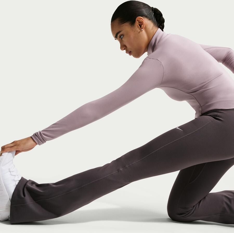 Nike One legging met hoge taille en wijde pijpen voor dames Grijs