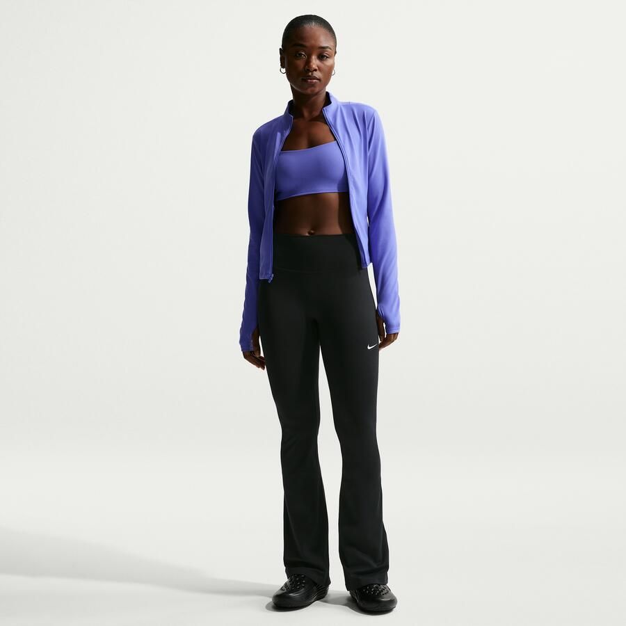 Nike One legging met hoge taille en wijde pijpen voor dames Zwart - Foto 4
