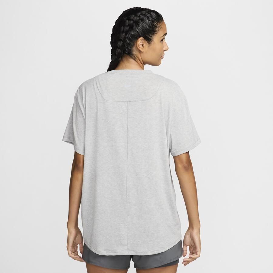 Nike One Relaxed Dri-FIT damestop met korte mouwen Grijs