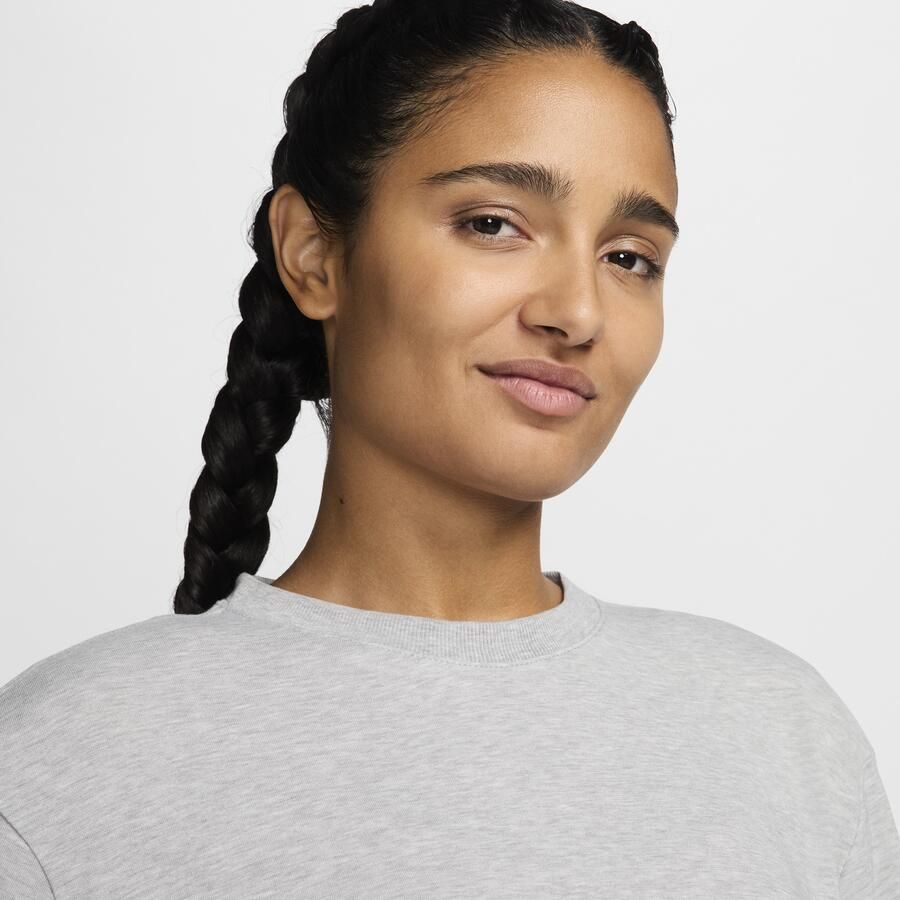 Nike One Relaxed Dri-FIT damestop met korte mouwen Grijs - Foto 2