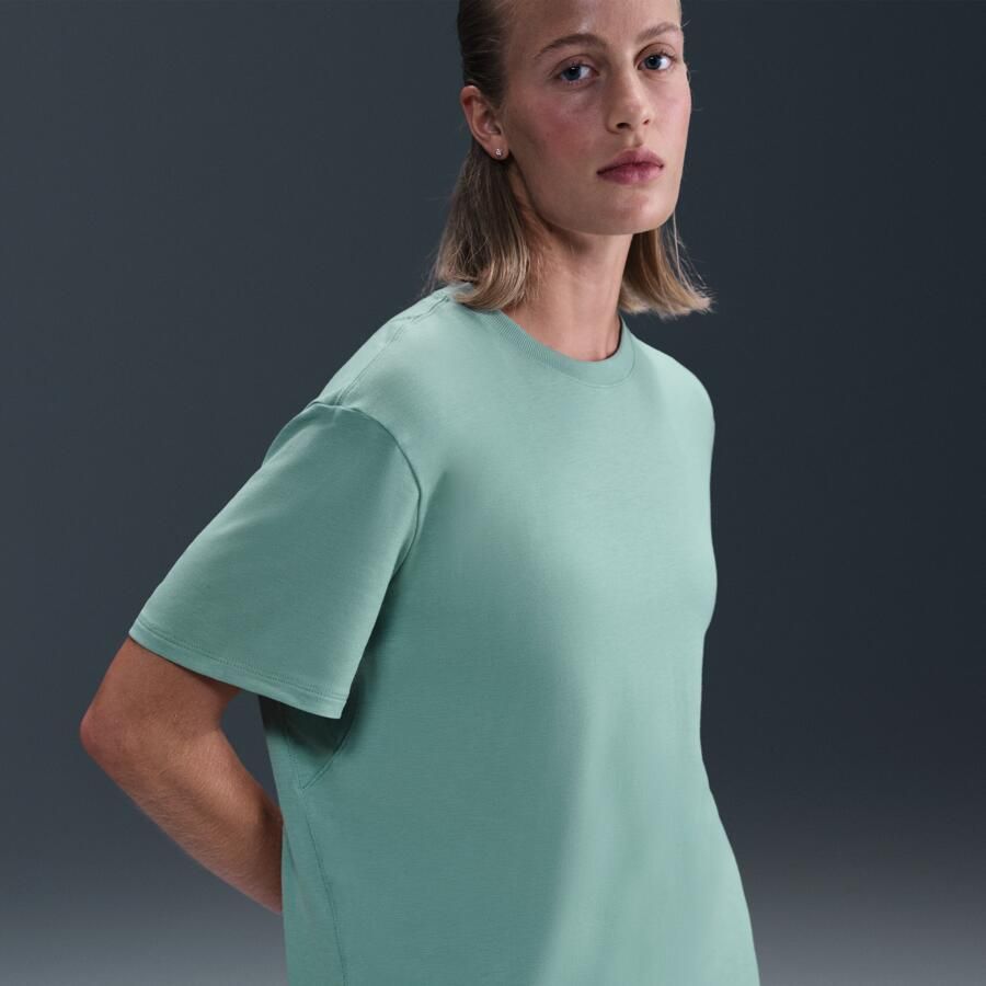 Nike One Relaxed Dri-FIT damestop met korte mouwen Groen - Foto 4