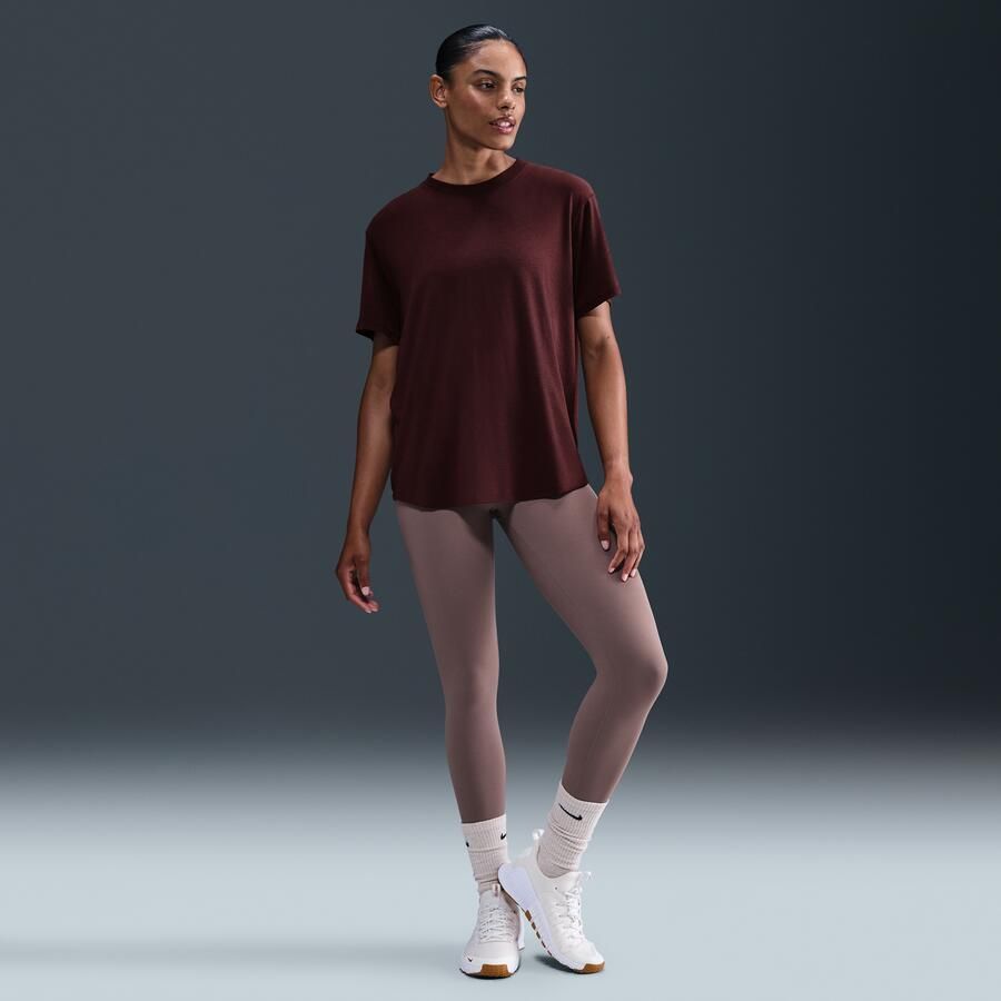 Nike One Relaxed Dri-FIT damestop met korte mouwen Rood - Foto 3