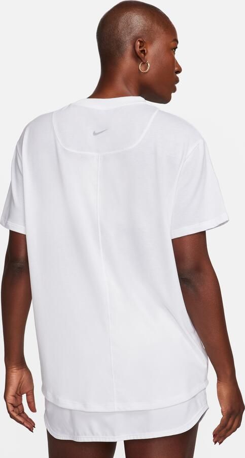 Nike One Relaxed Dri-FIT damestop met korte mouwen Wit - Foto 4
