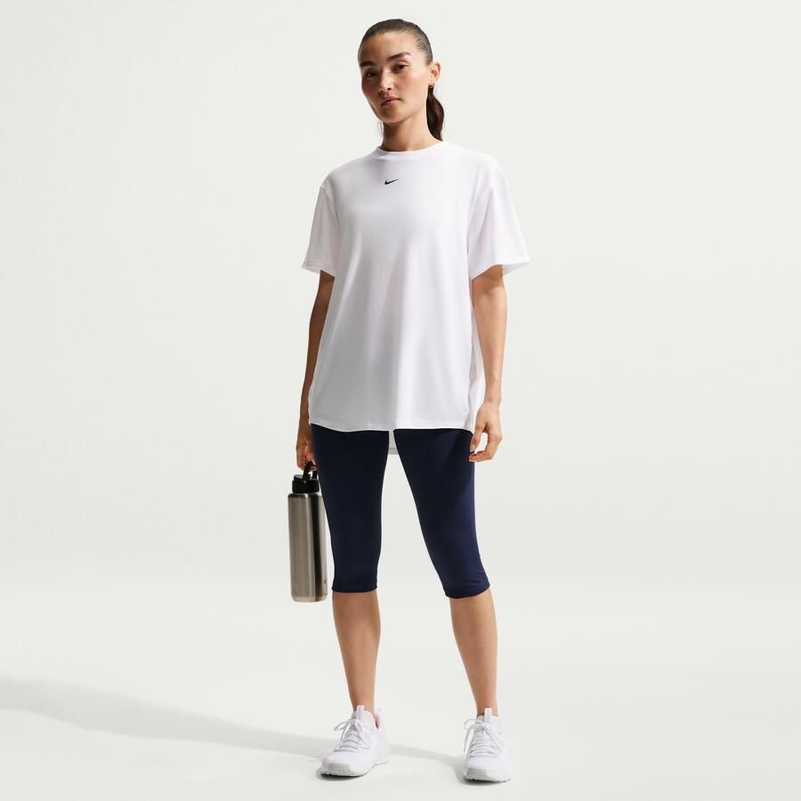 Nike One Relaxed Dri-FIT damestop met korte mouwen Wit - Foto 2