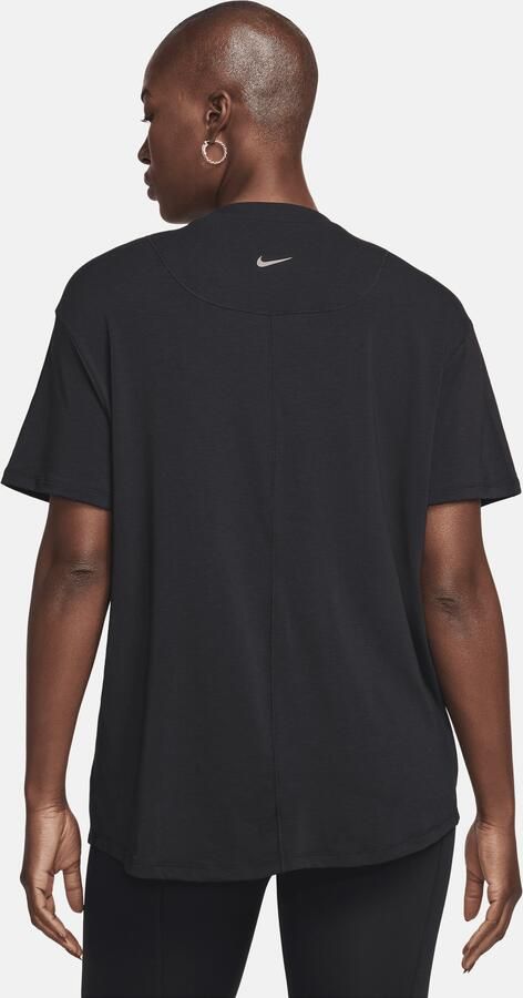 Nike One Relaxed Dri-FIT damestop met korte mouwen Zwart - Foto 4