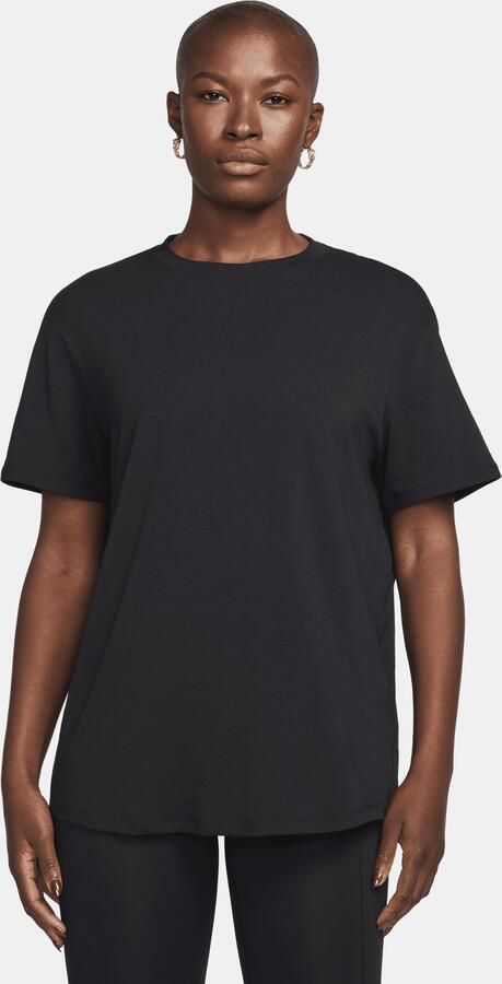 Nike One Relaxed Dri-FIT damestop met korte mouwen Zwart - Foto 3