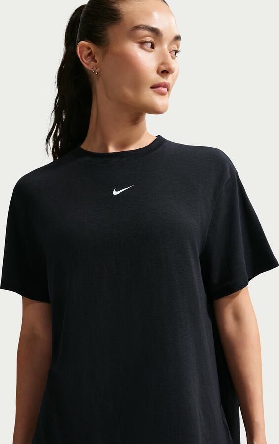 Nike One Relaxed Dri-FIT damestop met korte mouwen Zwart - Foto 4