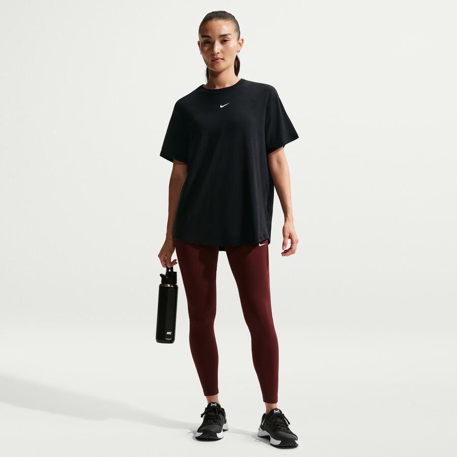 Nike One Relaxed Dri-FIT damestop met korte mouwen Zwart - Foto 2