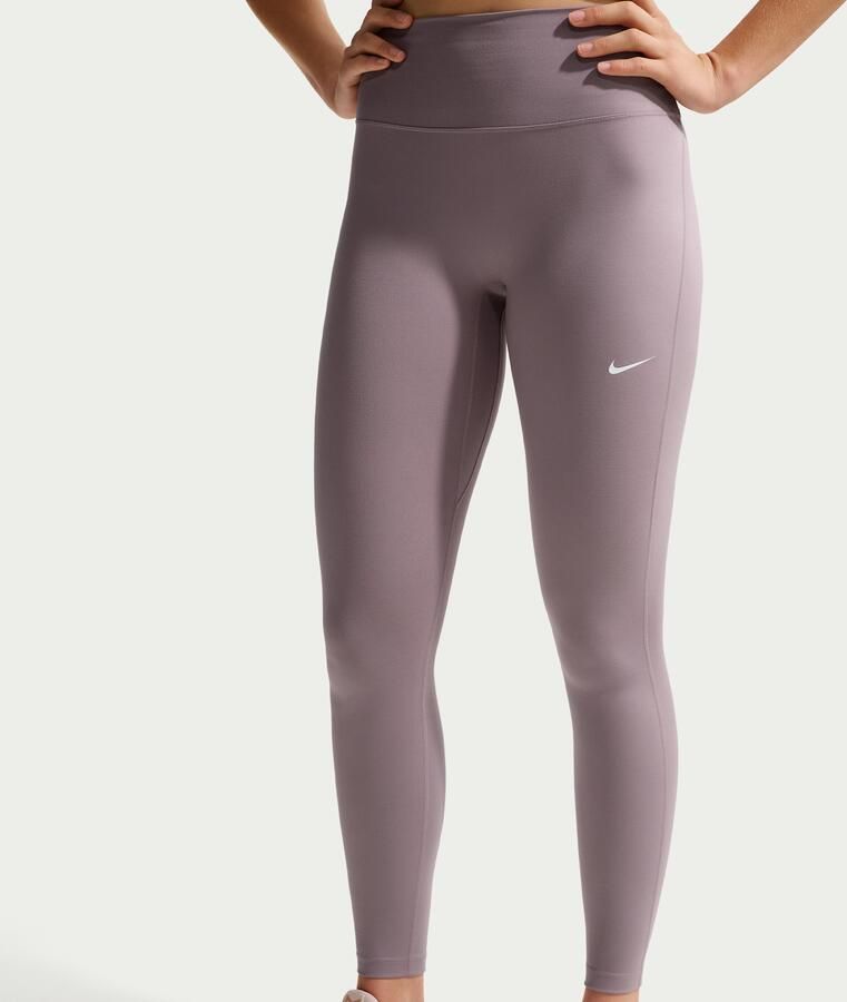 Nike One Seamless Front lange legging met hoge taille voor dames Grijs - Foto 2