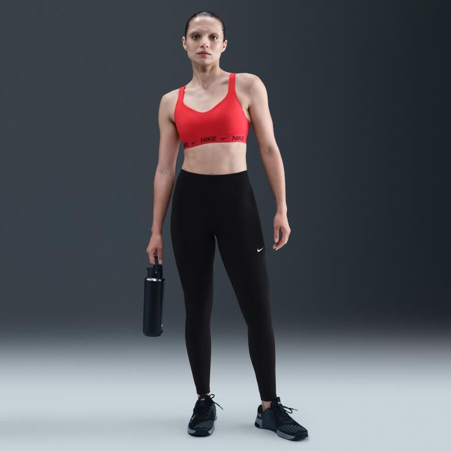 Nike One Seamless Front lange legging met hoge taille voor dames Zwart - Foto 3