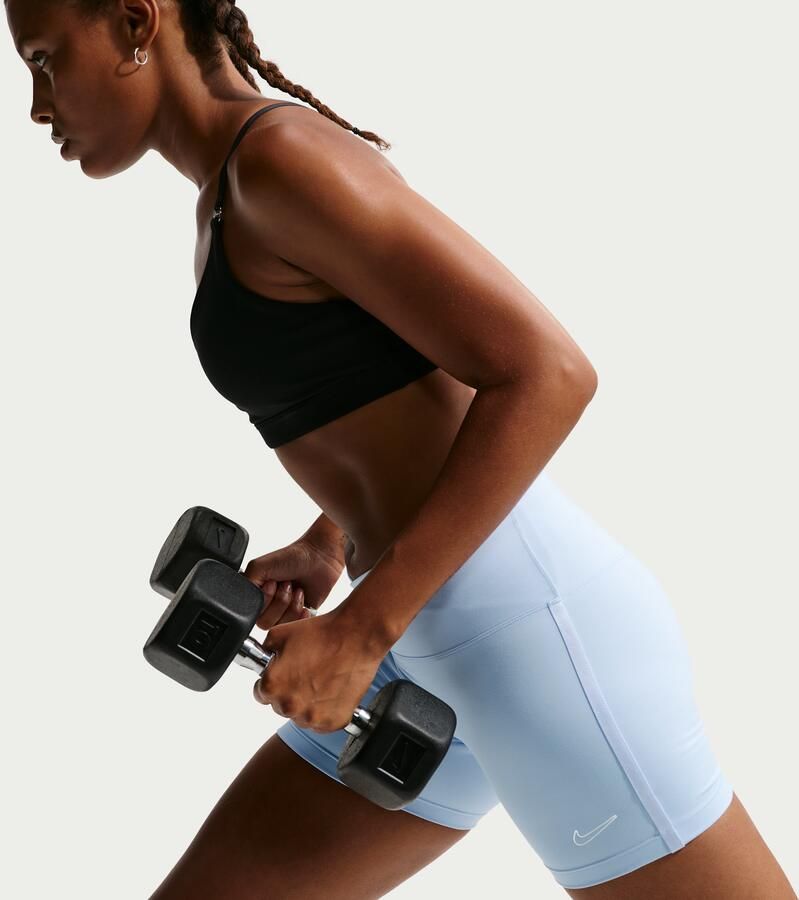 Nike One shorts voor dames (12 7 cm) Blauw - Foto 2