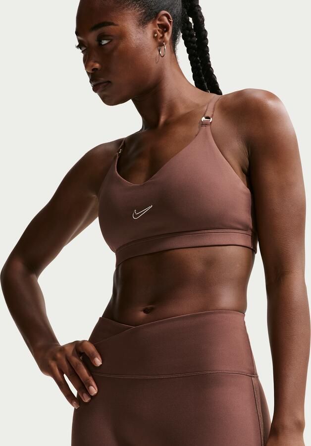 Nike One shorts voor dames (12 7 cm) Bruin - Foto 2