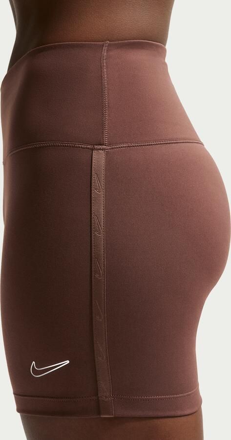 Nike One shorts voor dames (12 7 cm) Bruin - Foto 3