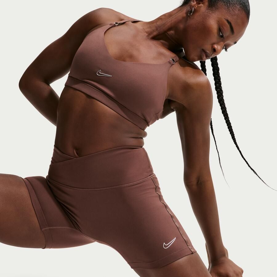 Nike One shorts voor dames (12 7 cm) Bruin