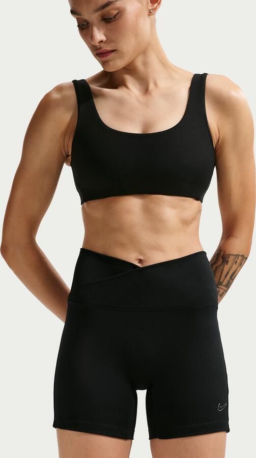 Nike One shorts voor dames (12 7 cm) Zwart - Foto 3