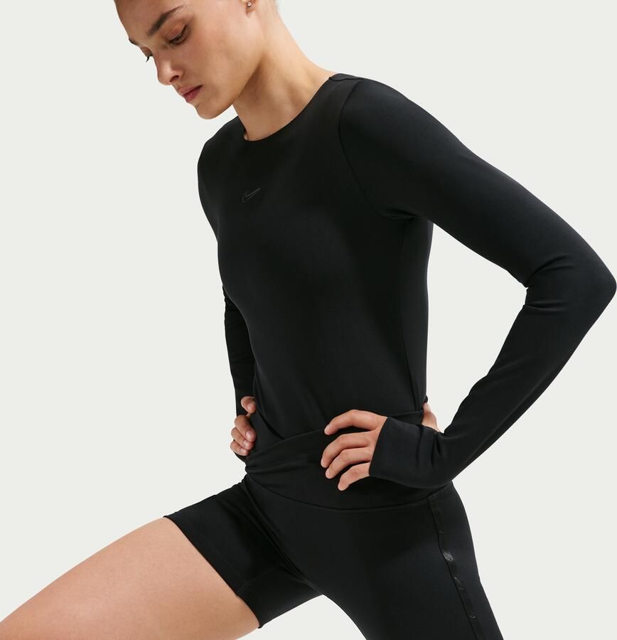 Nike One shorts voor dames (12 7 cm) Zwart
