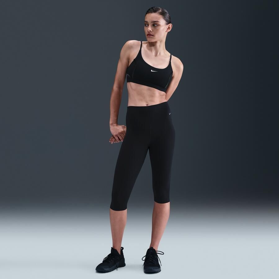 Nike One sport-bh met vulling en lichte ondersteuning Zwart - Foto 3