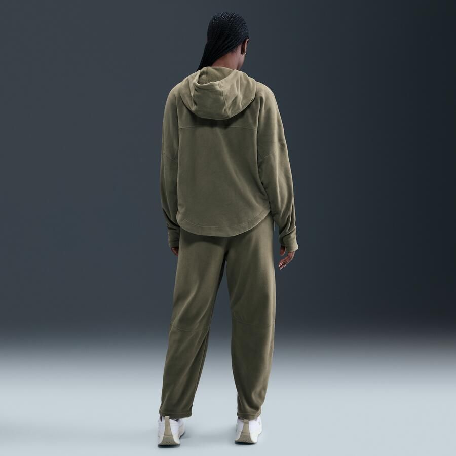 Nike One Therma-FIT fleecebroek met halfhoge taille voor dames Groen - Foto 3