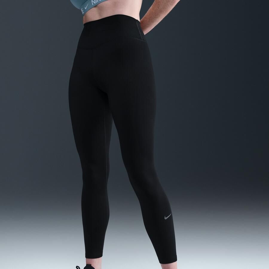 Nike One Therma-FIT legging met hoge taille voor dames Zwart