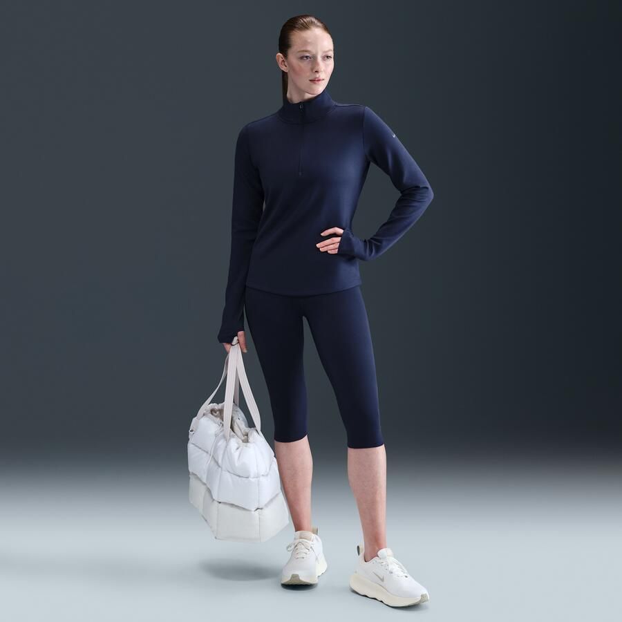Nike One Therma-FIT tussenlaag met halflange rits voor dames Blauw - Foto 3