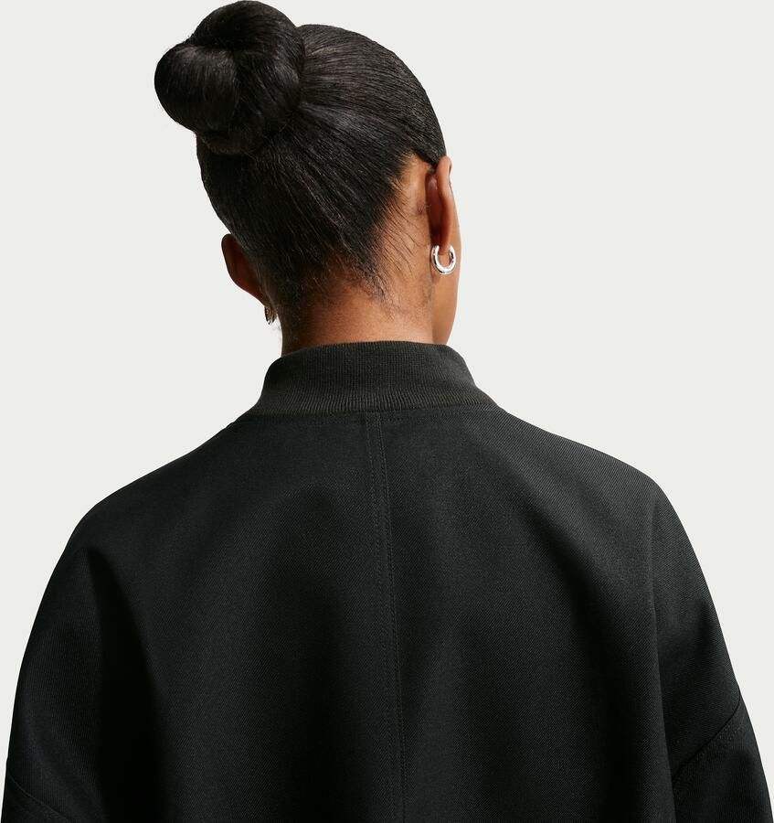 Nike oversized bomberjack voor dames Zwart - Foto 3