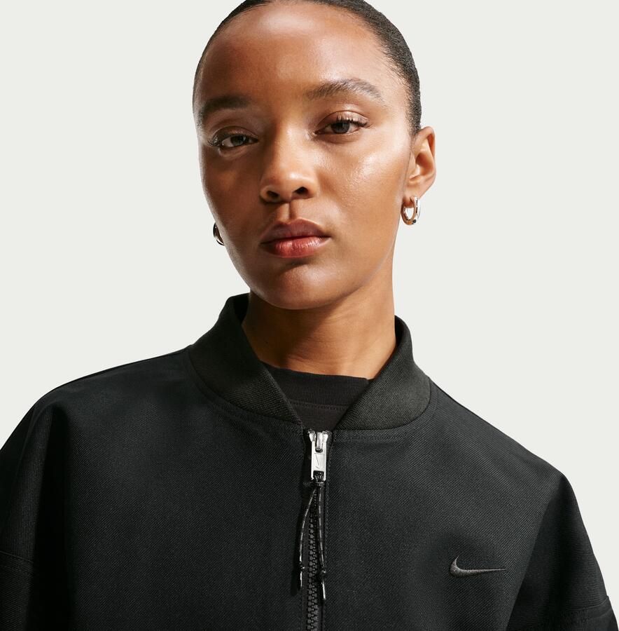 Nike oversized bomberjack voor dames Zwart - Foto 2