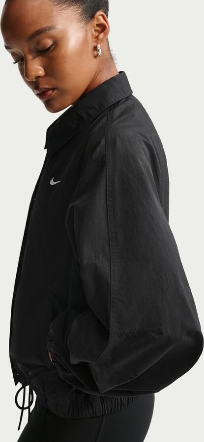 Nike oversized coachjack voor dames Zwart - Foto 3