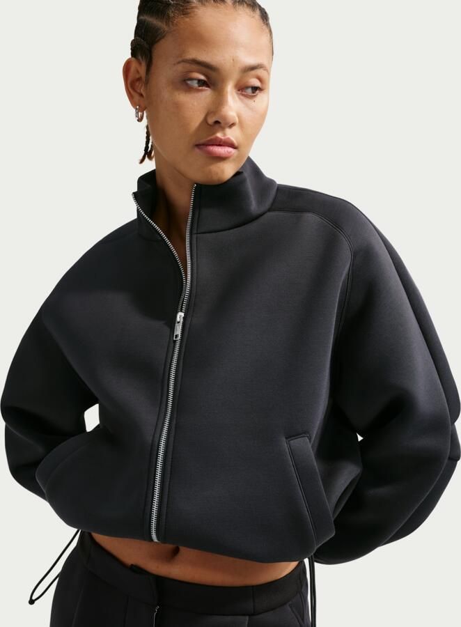 Nike oversized fleece trainingsjack voor dames Zwart - Foto 4