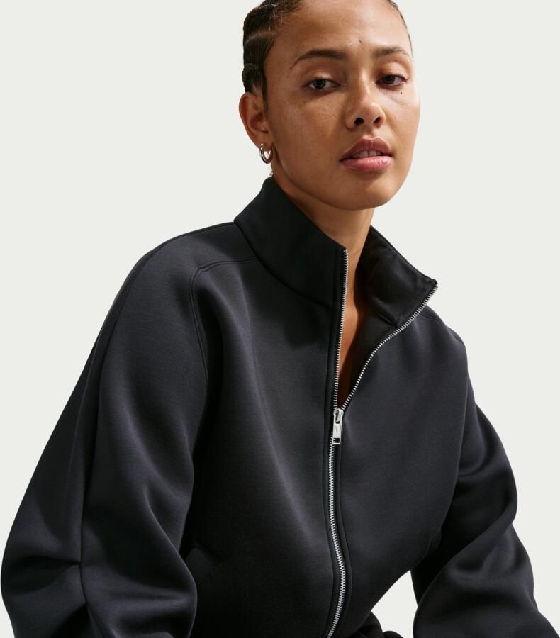 Nike oversized fleece trainingsjack voor dames Zwart - Foto 2