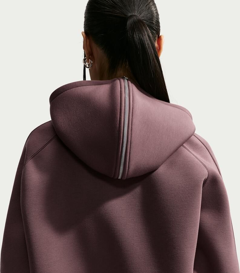 Nike Oversized fleecehoodie voor dames Paars - Foto 2