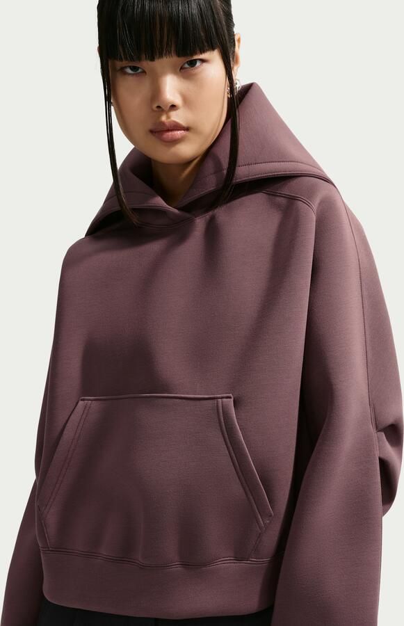 Nike Oversized fleecehoodie voor dames Paars - Foto 3