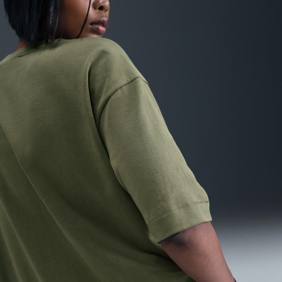 Nike oversized T-shirt met korte mouwen voor dames Groen