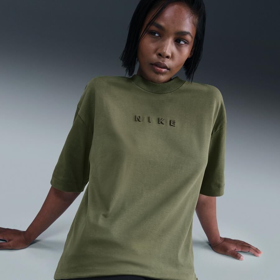 Nike oversized T-shirt met korte mouwen voor dames Groen - Foto 2