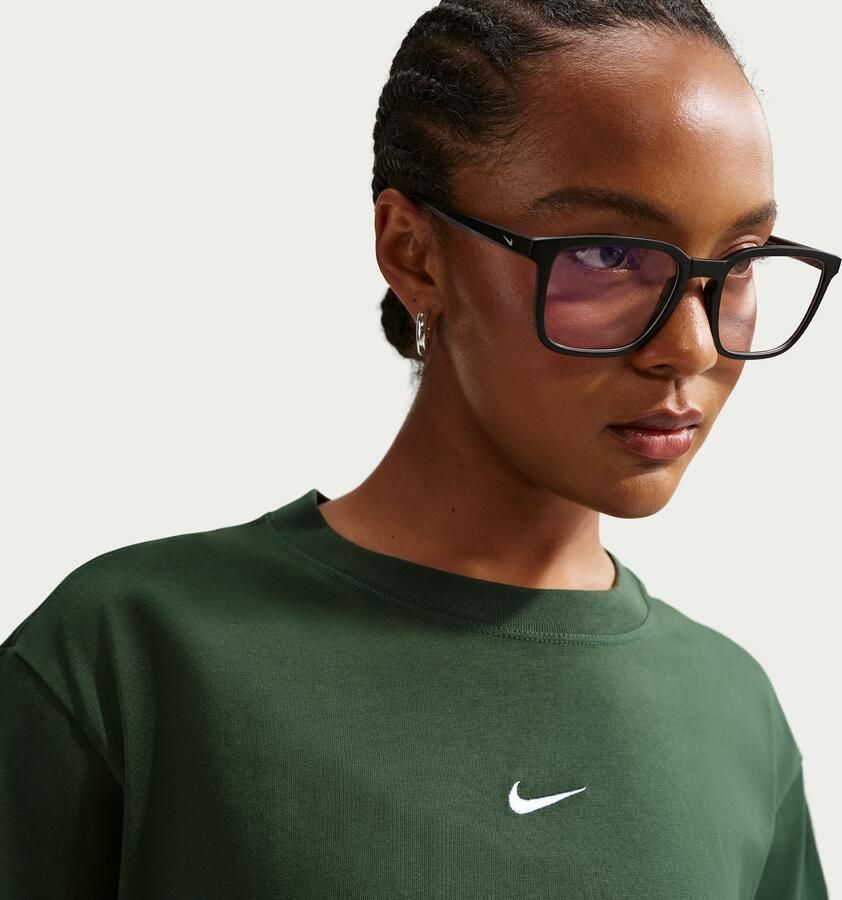 Nike oversized T-shirt met korte mouwen voor dames Groen - Foto 3