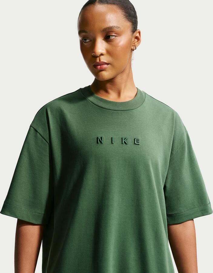 Nike oversized T-shirt met korte mouwen voor dames Groen - Foto 4